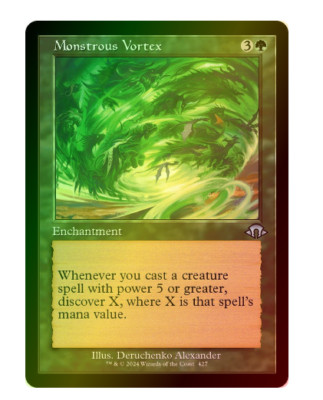 Monstrous Vortex - Foil - Retro Frame Modern Horizons 3 MTG | eBay
