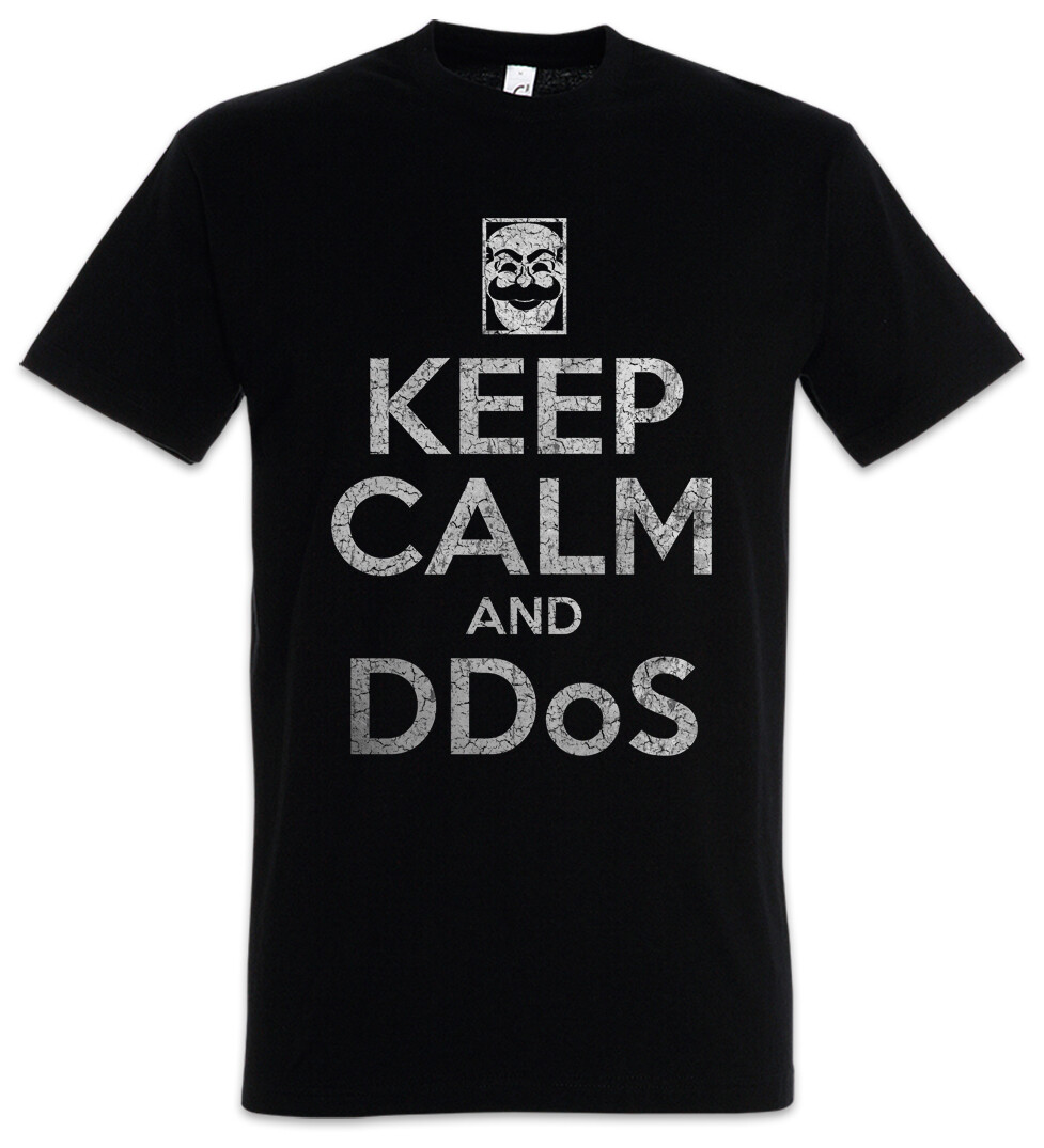 ALTRA Keep Calm And Ddos T Shirt Mr. Fun Computer Scientist Robot fsociety Hacker
