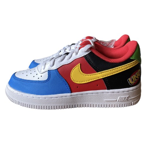 UNO x Nike Air Force 1 PS '50th Anniversary' White Gold Blue DO6635 100- Size 2Y | eBay