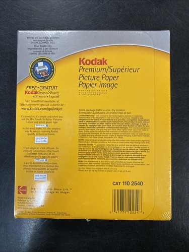 Lotto Kodak (2) carta illustrata premium, lucida, 4x6"" (75 fogli x2=150) - Foto 2 di 2