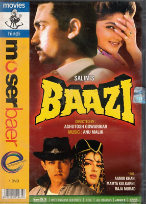 Poster Pakistani Movie Baji Full Baazi Aamir Khan, Mamta Kulkarni