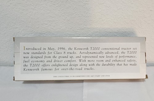SPEcCAST 1/64th 1999 KENWORTH T2000 LIMITED EDITION Historical NIB 25 Years Old - Picture 5 of 16