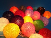 Funny Mix Cotton Ball Patio Party String Lights (20/set), New, Free Shipping Funny Mix Cotton Ball Patio Party String Lights (20/set), New, Free Shipping