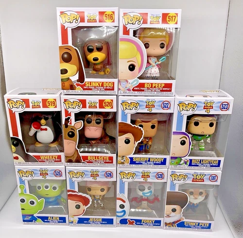 Toy Story Funko Pop 10 Piece Set Disney Pixar All in Pop Protectors 2018-2023