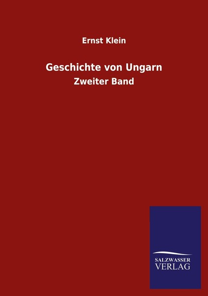 Geschichte Von Ungarn Ernst Klein-image