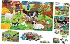 Jumbo Floor Puzzle for Kids,s Jigsaw Large Puzzles,48 Piece Barn Farm Animal
