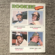 Topps 1977 Rookies #473 Andre Dawson Gene Richards Rookie MLB Baseball Card. rookie card picture