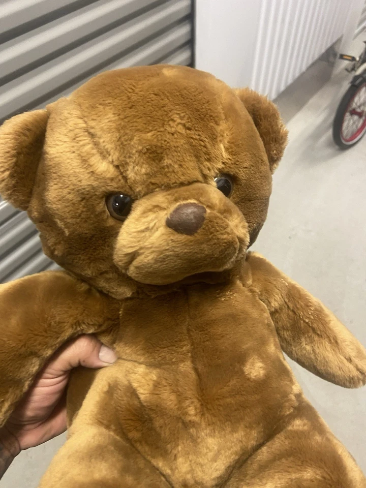 Vintage Young Bear Dark Brown Teddy Bear Classic Stuffed Animal Plush Toy 1980 - Image 3 of 4