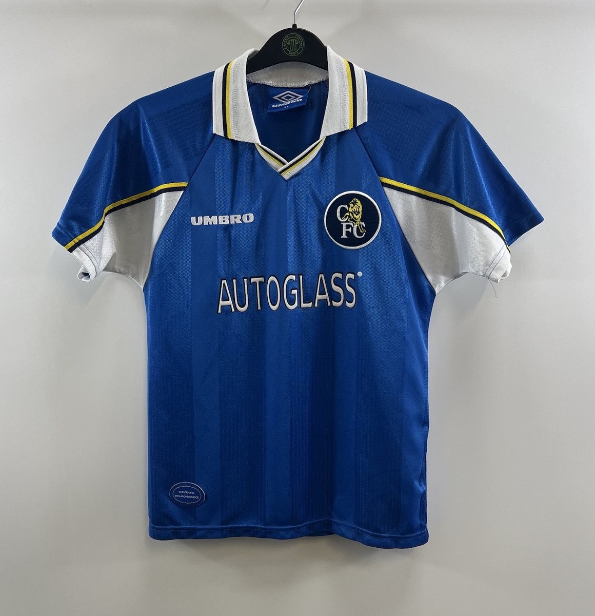 Chelsea Laudrup 7 Home Football Shirt 1997/99 Children's 12/13