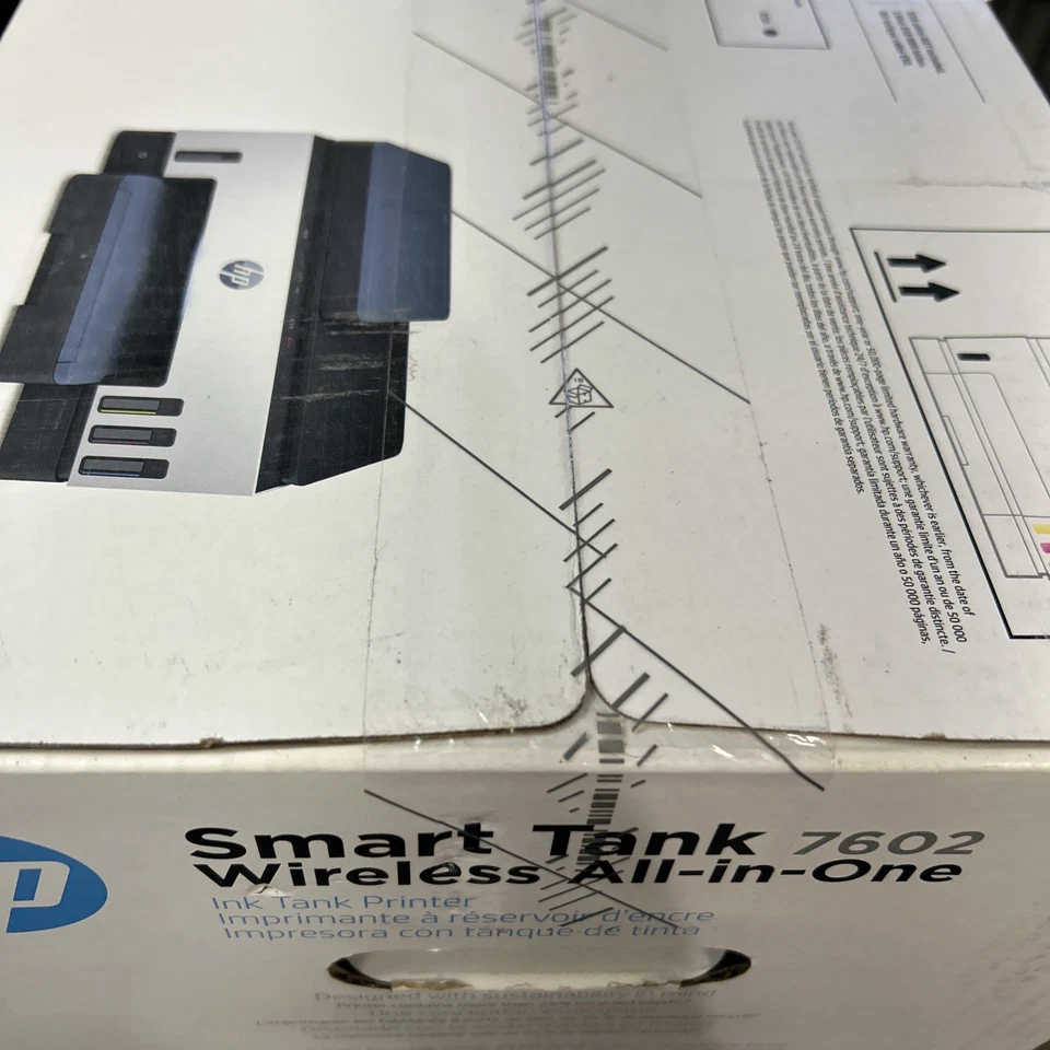 HP Smart Tank 7602 All-in-One InkJet Printer, Color Mobile Print, Copy, Scan NEW - Image 3 of 4