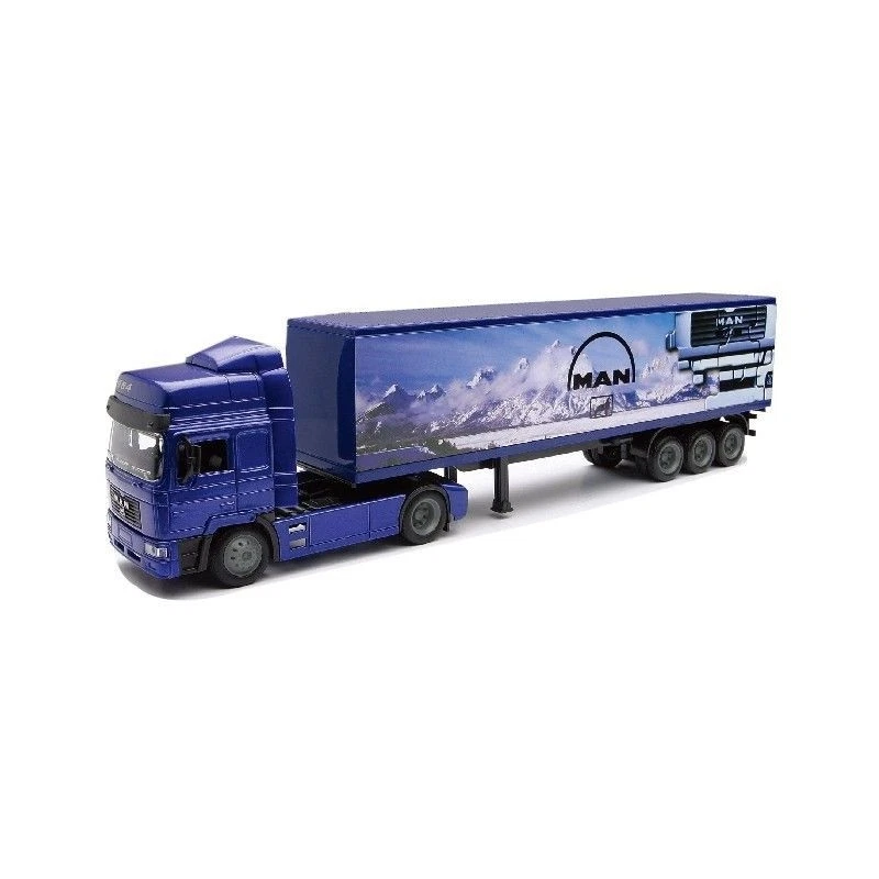 NEWRAY, Camion MAN F2000 con rimorchio a 3 assi, 1/43, NEW15013 - Immagine 2 di 2