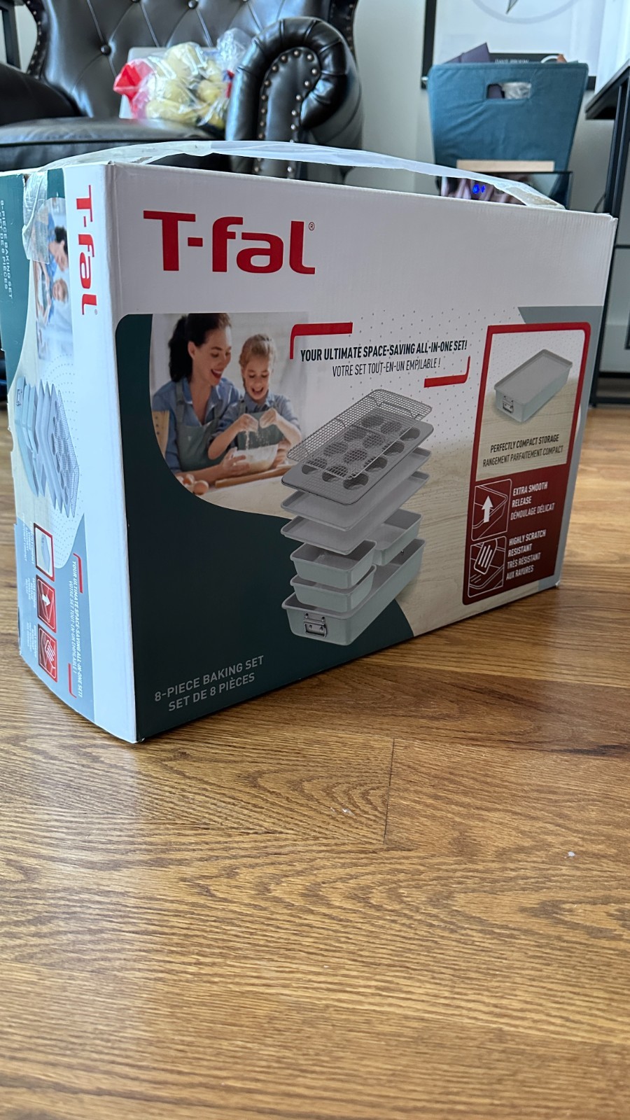 T-fal Refresh Ceramic Nonstick Baking Set (8-Piece) - NEW, Never Unpacked!