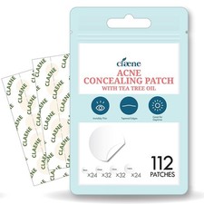 Claene Hydrocolloid Acne Pimple Concealing Patches Facial Sticker 4 Sizes 112 Ct