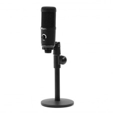HomeStream  USB Condenser Cardioid Microphone w/ Gain Control  Desktop Stand