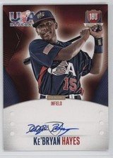 2014 USA Baseball Box Set 18U National Team Signatures Ke'Bryan Hayes Auto 0b6c