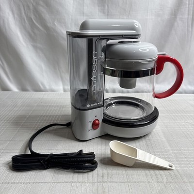 Sanyo Cafesan 3 Cup Personal Coffee Maker White Red SAC36 Made in Japan  VINTAGE | eBay