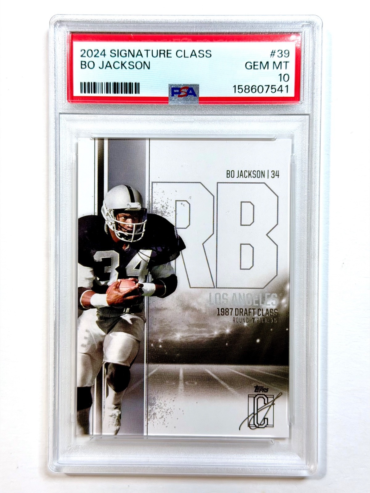 2024 Topps Signature Class BO JACKSON #39 PSA-10 Los Angeles RAIDERS
