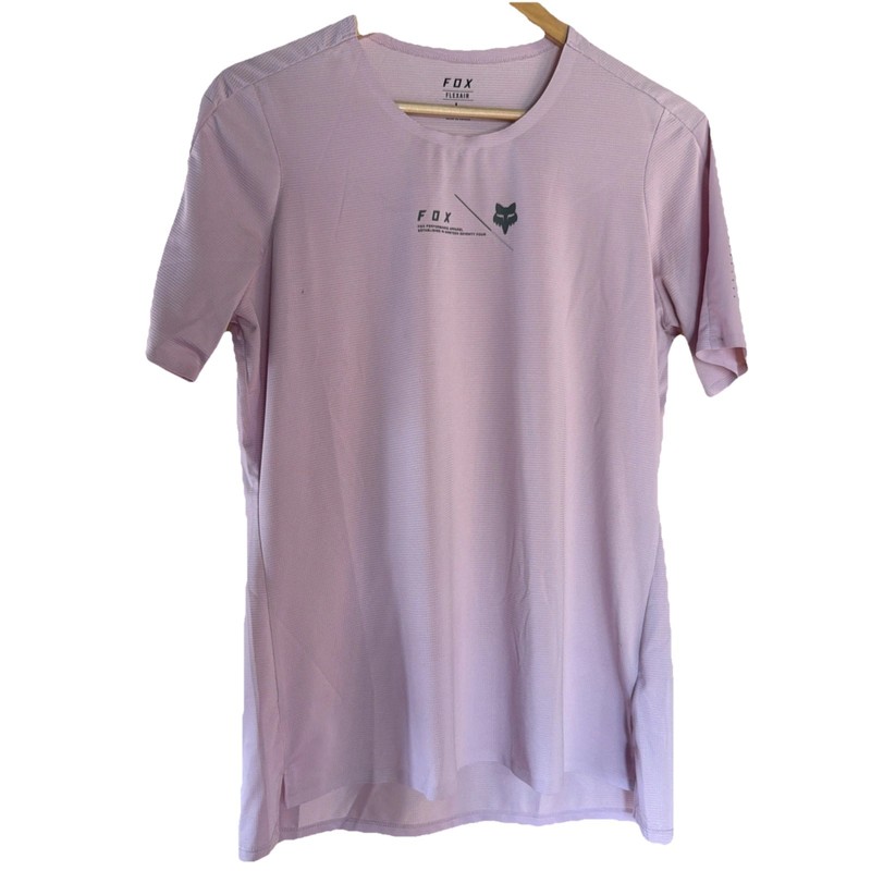 Womans MTB Fox Flexair Short Sleeve Jersey - BLUSH Size Large