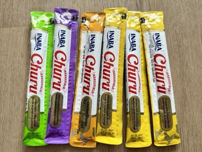 6 Inaba Churu Snack Tubes For Cats Various Flavors
