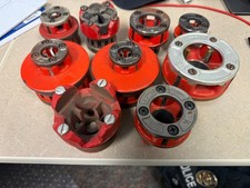 Lot of 9 Dies for Threaders - Threader Die Heads – Ridgid – RTC – Reed – Various