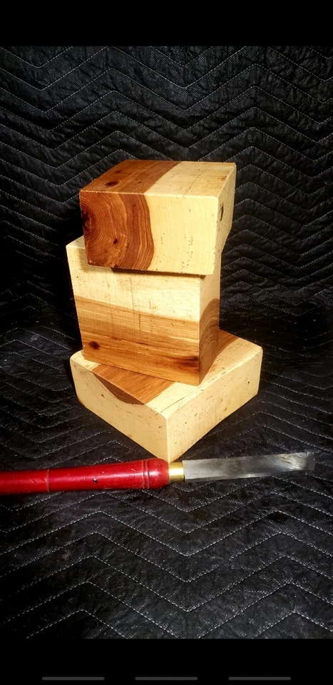  6"×6"×3" Hickory Turning Blanks Spindles. Bowl Blanks Pepper Mill. Woodturning  - Image 3 of 4