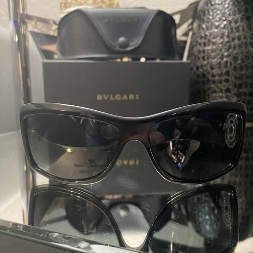 Bvlgari Sunglasses 8007-B Black Swarovski Crystal Limited Edition VERY RARE! - Picture 8 of 22