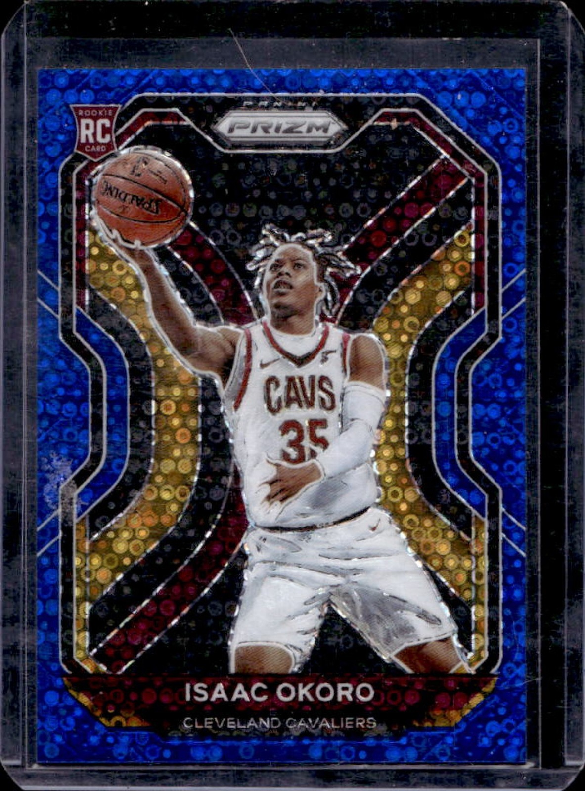 2020-21 Prizm Isaac Okoro RC Fast Break Blue Prizm #59/175 Cavaliers