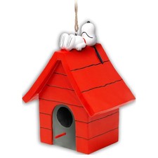 Spoontiques Snoopy en casa roja para perros casa para pájaros, decoración de jardín al aire libre