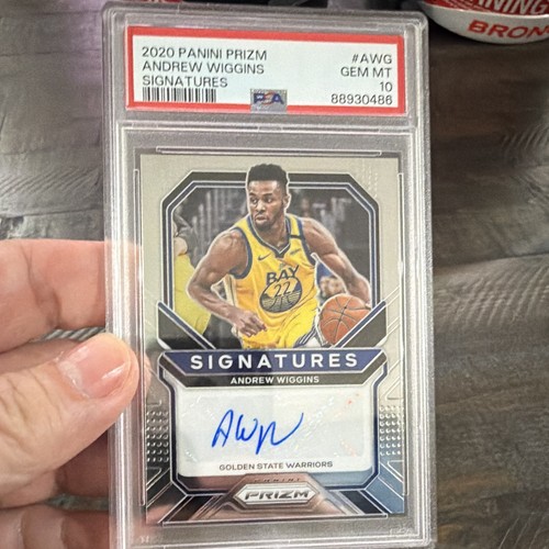 Panini 2020-21 Prizm Andrew Wiggins Signatures SI-AWG PSA 10 Auto