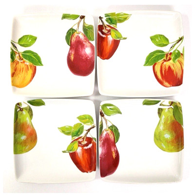 The Cellar Square Appetizer Plates 6 3/8'' Apples Pears Macys