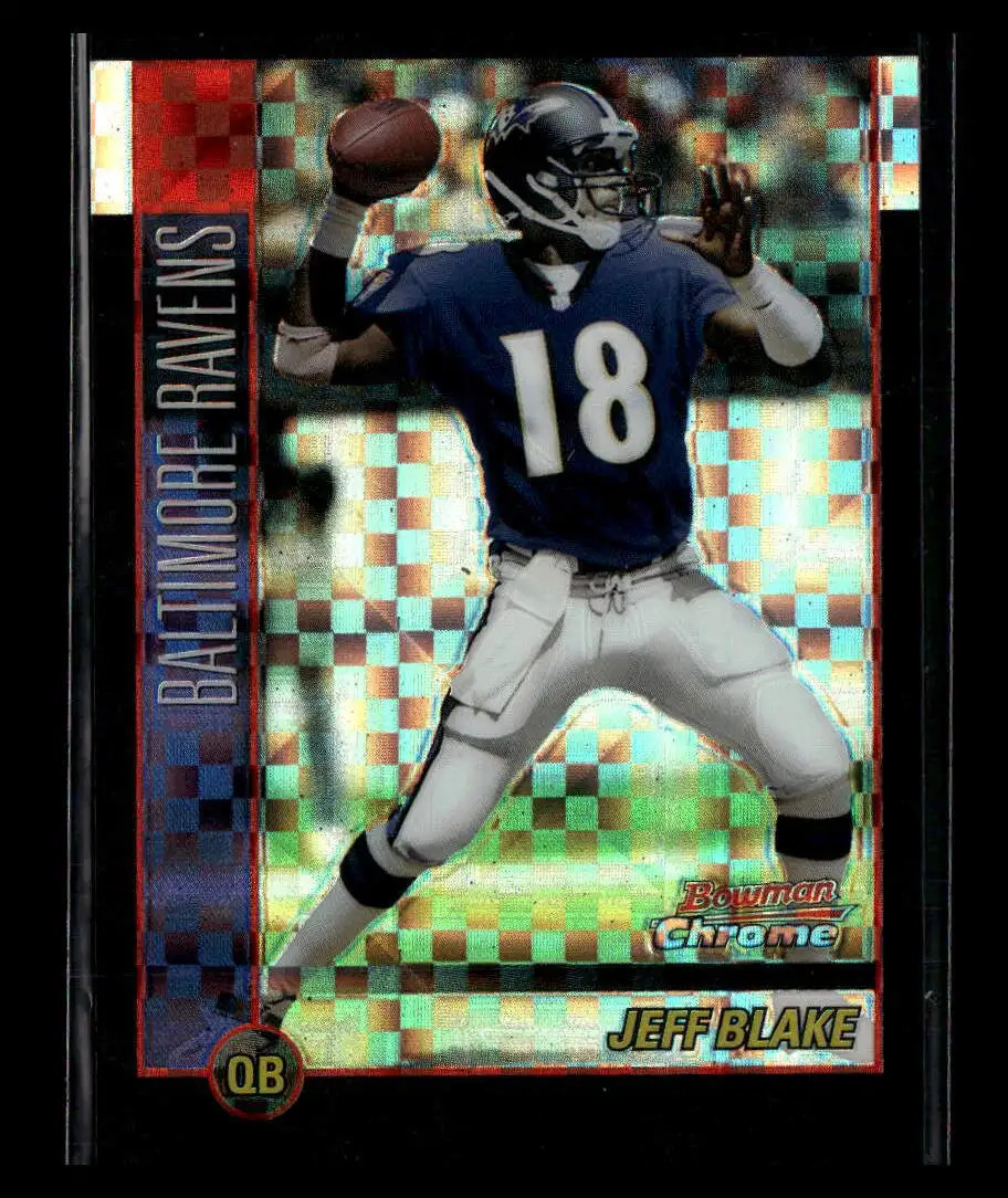 Jeff Blake 2002 Bowman Chrome X-Fractor #14 #/250