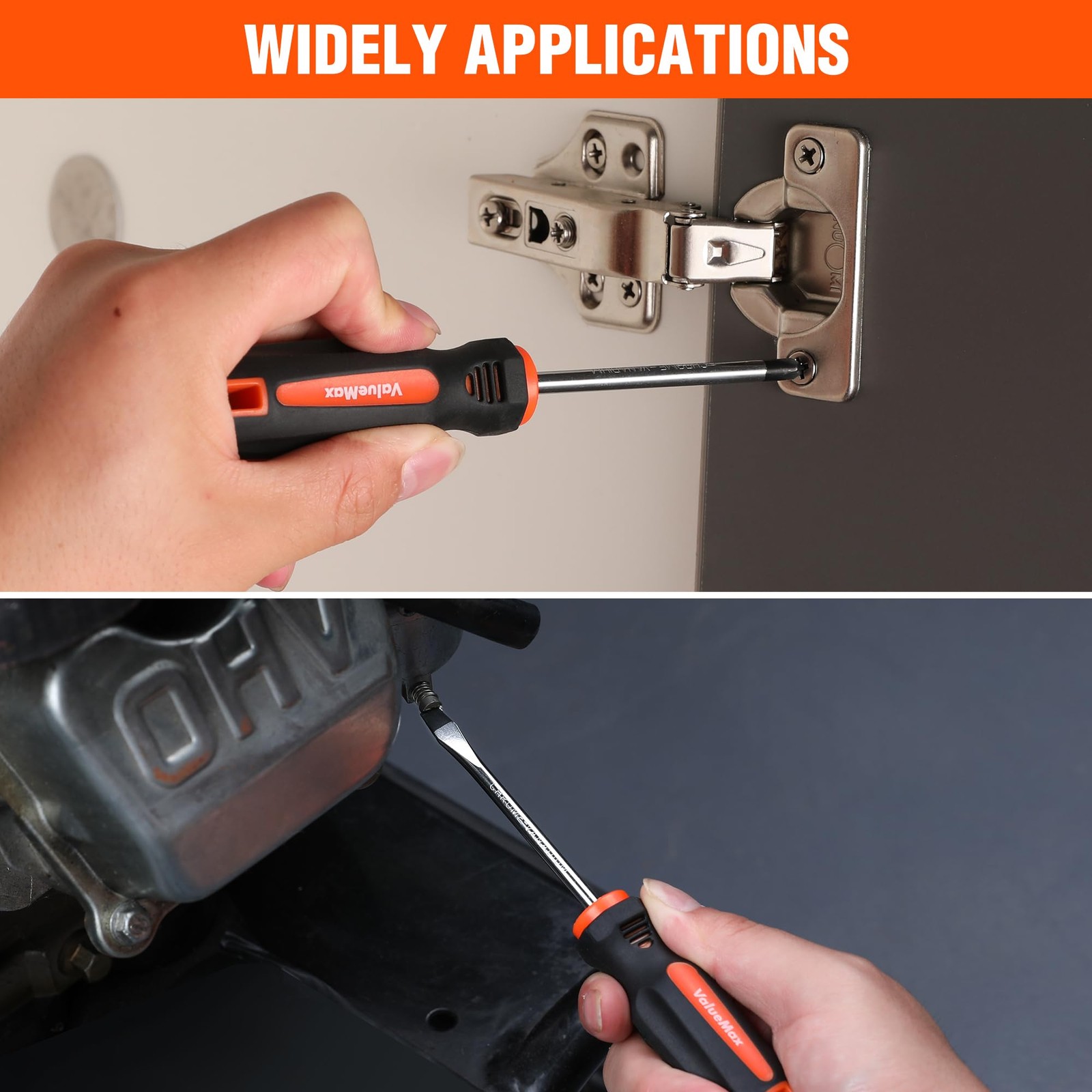 ValueMax 6-Piece Magnetic Screwdriver Set, 3 Phillips and 3 Flat Tip Screwdri...