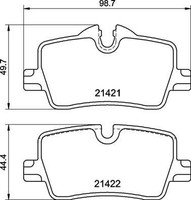 2X Brembo Bremsbelagsatz, Scheibenbremse P 06 113 FüR BMW