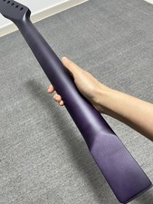 Nuevo Cuello de guitarra eléctrica de arce satinado púrpura hágalo usted mismo de 22 trastes de acero inoxidable 25,5 pulgadas