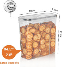VINATO 24 Contenitori Ermetici Per Alimenti – 8 Oz (236 Ml), In Plastica PP Senza BPA, Impilabili, Per Frigorifero E Freezer