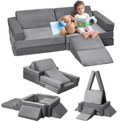Kinder spielen Couch ausklappbar modulares Sofa Kreatives Spielhaus Kleinkinder
