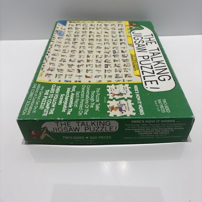 The Fitness Center Talking 2 Sided Jigsaw Puzzle 560 PC 1992 Don