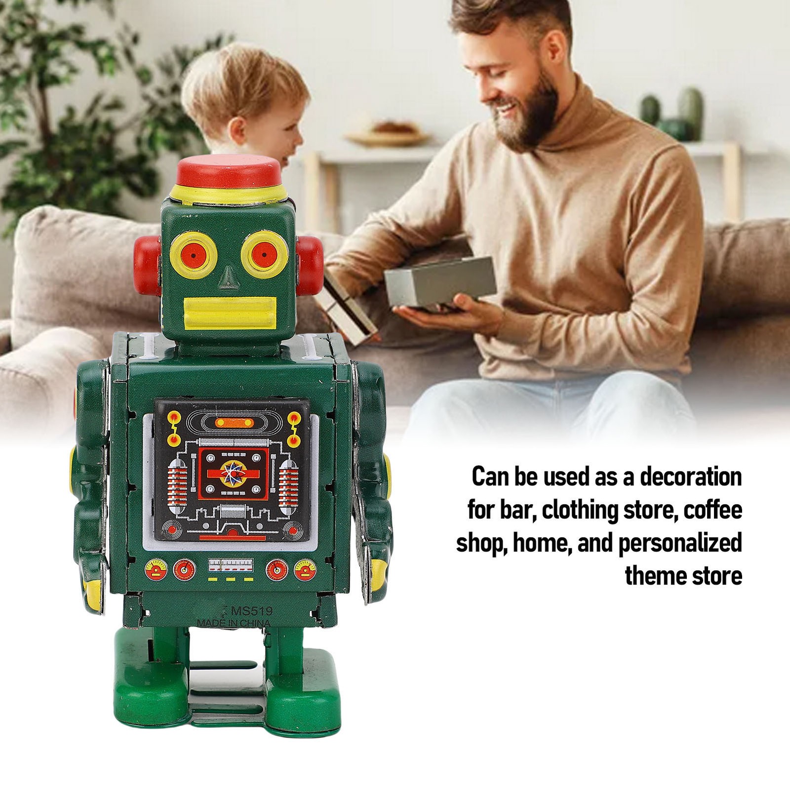 Vintage Robot Fine Workmanship Classical Spring Robot No Battery Needed Wind Up
