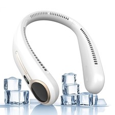 Portable Neck Fan,Hands Free Personal Wearable Bladeless Standard, White