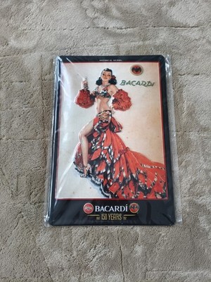 Bacardi Blechschild Retro Vintage Deko Werbeschild