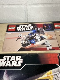 Lego Star Wars vintage Instruction Manuals only Lot 7667 7668 7660 7657 7656