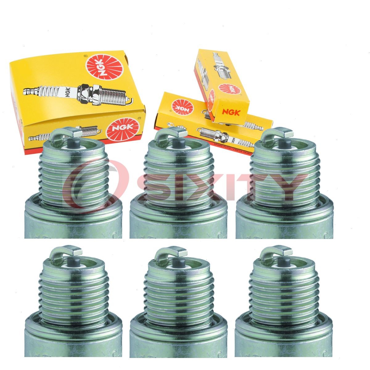 6 pc NGK 1472 BR9HS-10 BLYB Standard Spark Plugs for W27FSRU10 QL78C QL77JC4 by