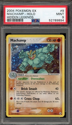 Machamp graded PSA 9 for sale on eBay