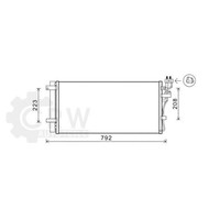 AVA Quality Cooling Kondensator Klimaanlage Mit Trockner FüR KIA Magentis MG