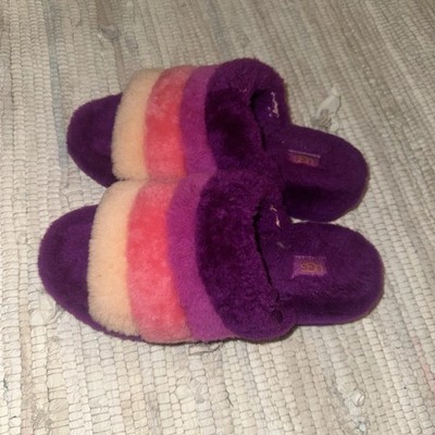 Ugg Purple And Pink Fluff Yeah Slippers Size 9 Women s Sandal Slipper