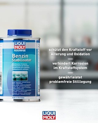 LIQUI MOLY 25008 Marine Benzinstabilisator Benzin Additiv Stabilisator 500 ml