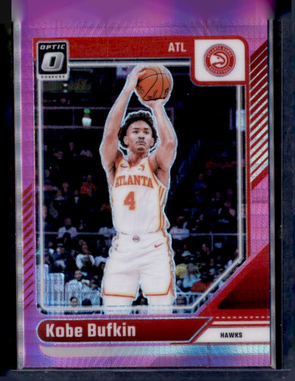 2024-25 Donruss Optic #223 Kobe Bufkin Hyper Pink