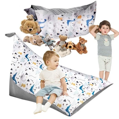 DBREAKS Sitzsack Kinder, Spielzeug Aufbewahrung, Organizer für Kuscheltier, s... - Bild 1 von 4