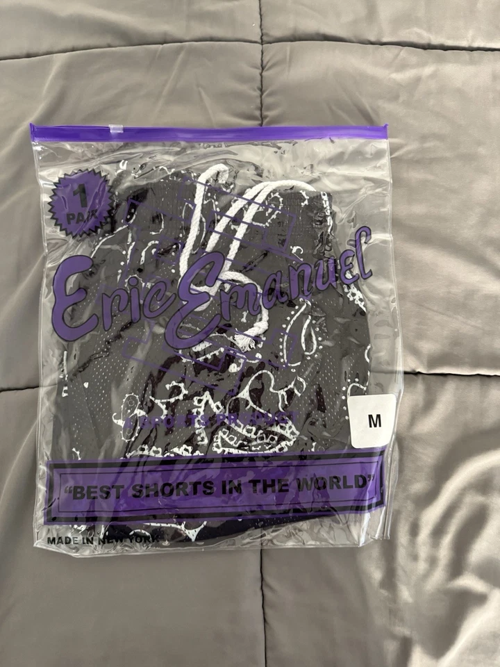 Pantalones Cortos Eric Emanuel Negro Paisley Talla Mediana Nuevos (LEER DESCRIPCIÓN) Foto 3 de 3