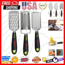 Dishwasher Safe Kitchen Grater Set - Modern Stainless Steel Cooking Essentials